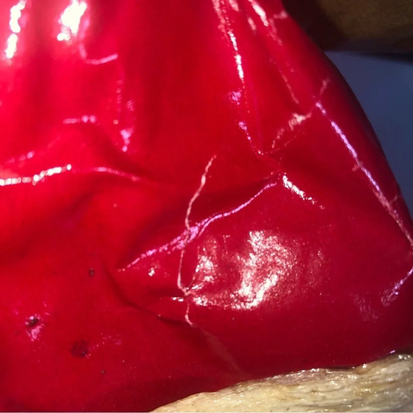 Vintage Paper Mache Santa Sack Bell Wooden Base 14.5” Tall - Picture 13 of 14